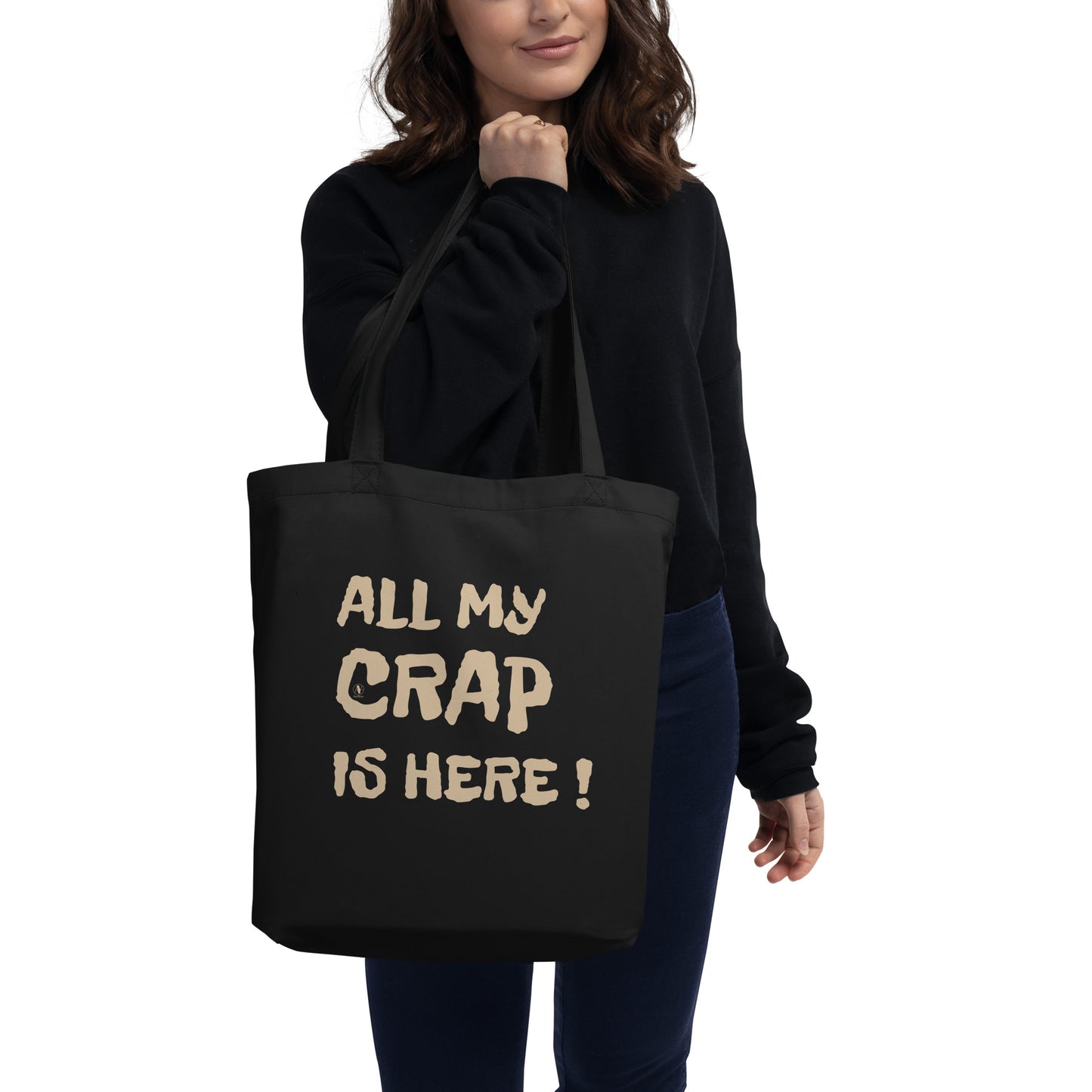 Tote bag en coton bio - All my crap is here ! - Artyoti