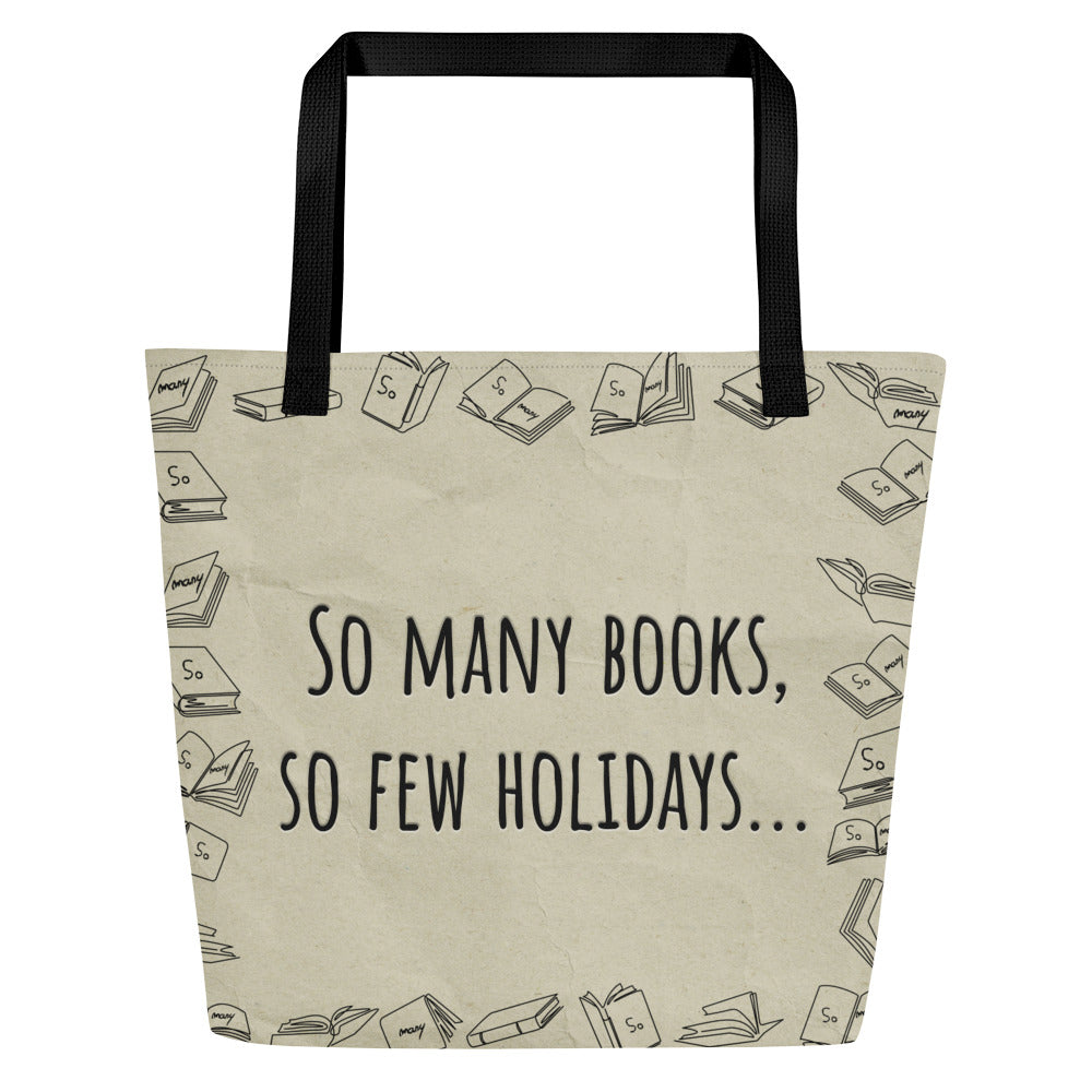 Tote bag avec poche intérieure - So many books