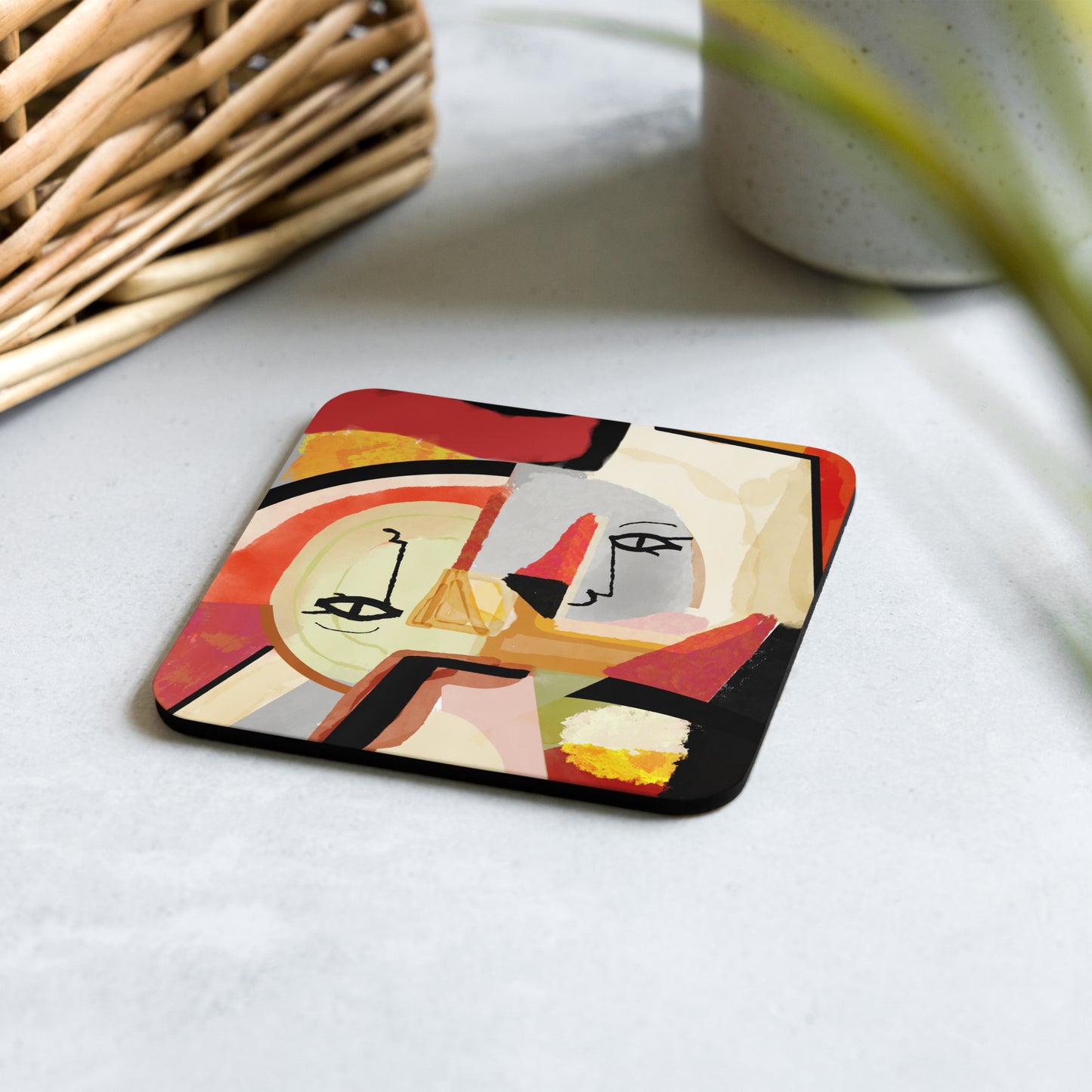 Sous-verres en liège - murmure d'automne
