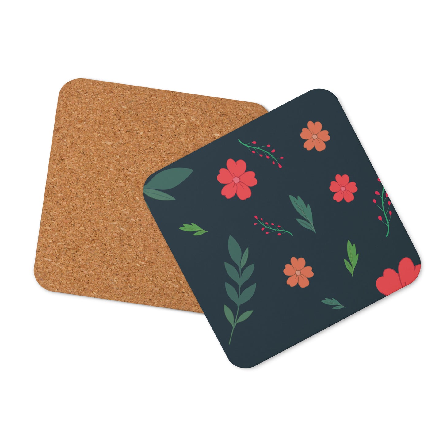 Sous-verres en liège - Night blossom
