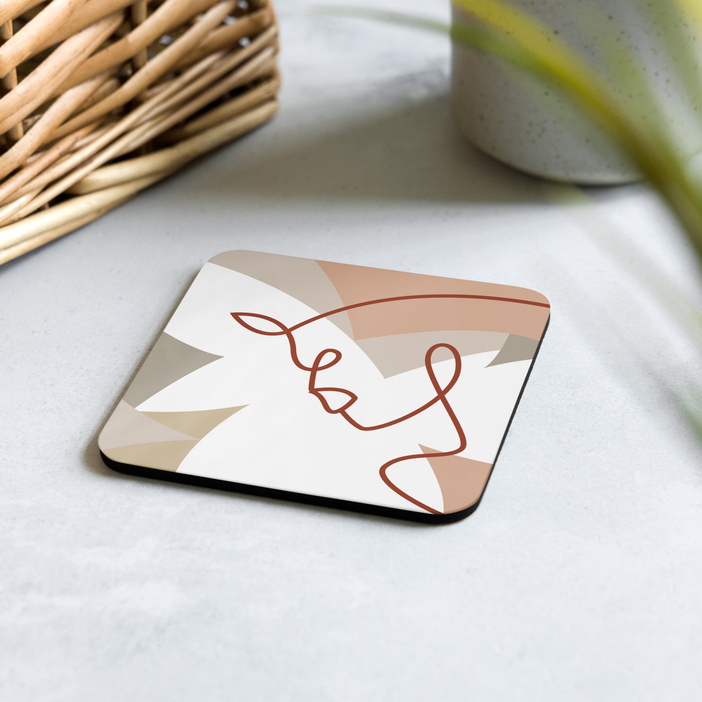 Sous-verres en liège - Intuition désertique