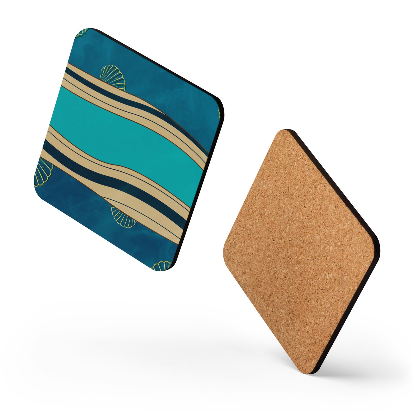 Sous-verres en liège - Marée chic
