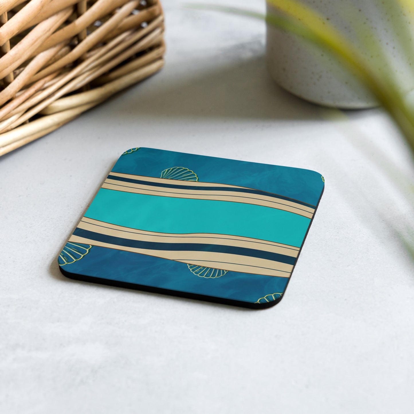 Sous-verres en liège - Marée chic