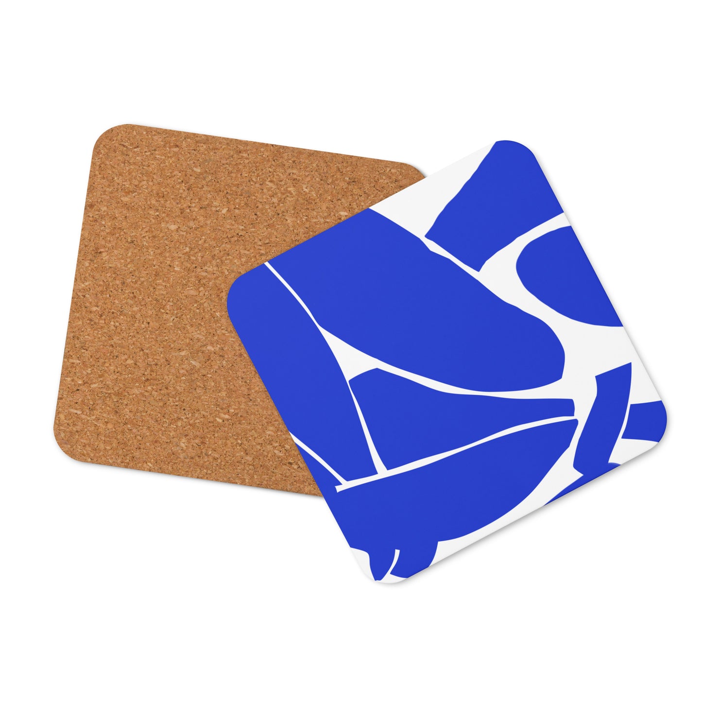 Sous-verres en liège - Nu bleu