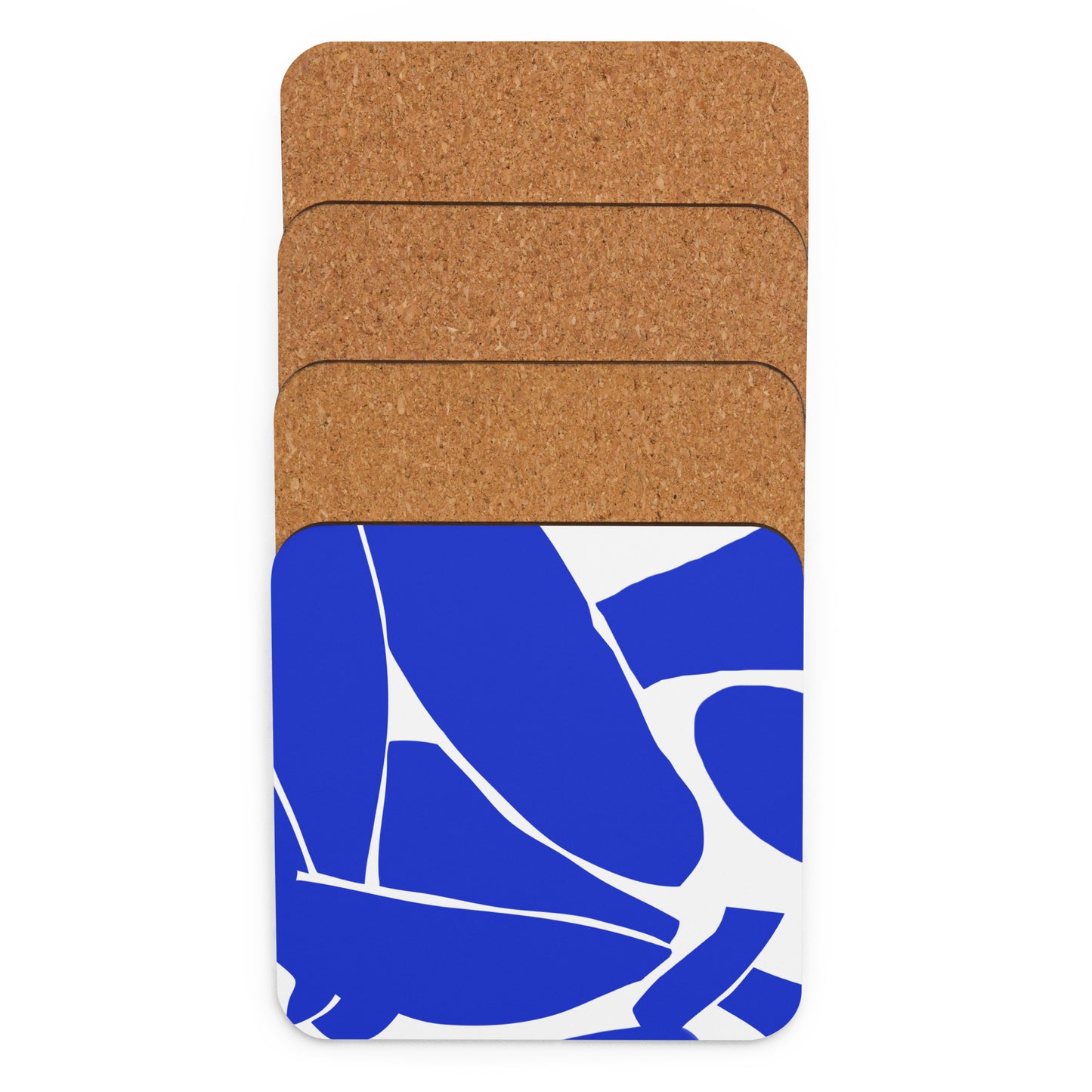 Sous-verres en liège - Nu bleu