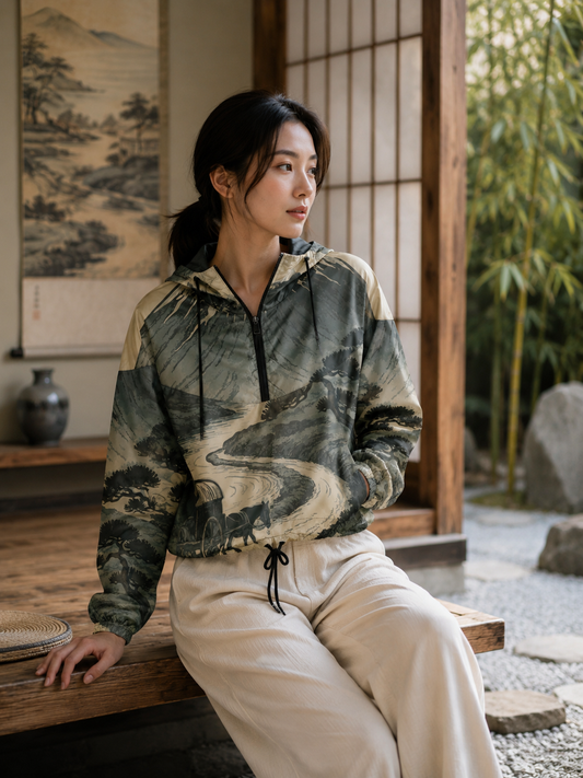 Women's designer windbreaker - Fuji