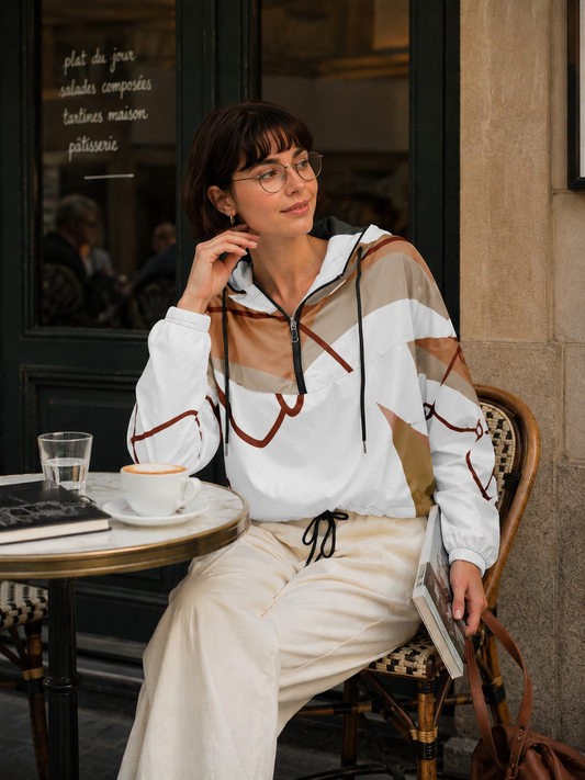 Women's designer windbreaker - Desert Intuition