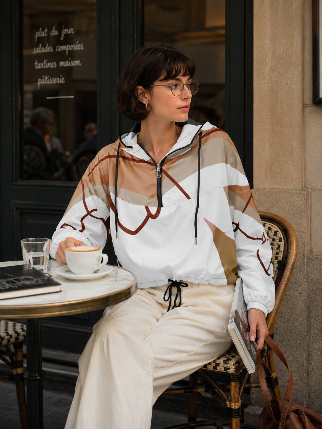Women's designer windbreaker - Desert Intuition