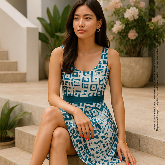 Skater Dress - Dazzling Blue