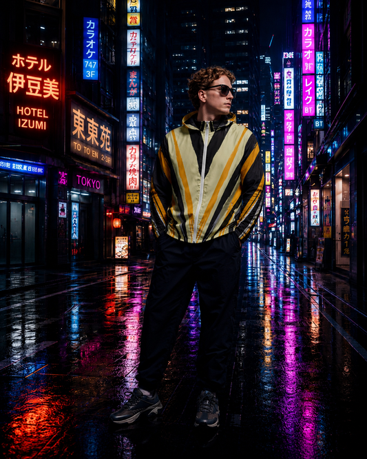 Men's Windbreaker - Crazy Tiger