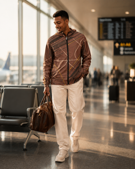 Men's Windbreaker - Toffee Dusk