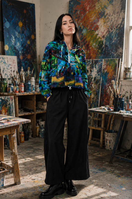 Women's designer windbreaker - Bukhara