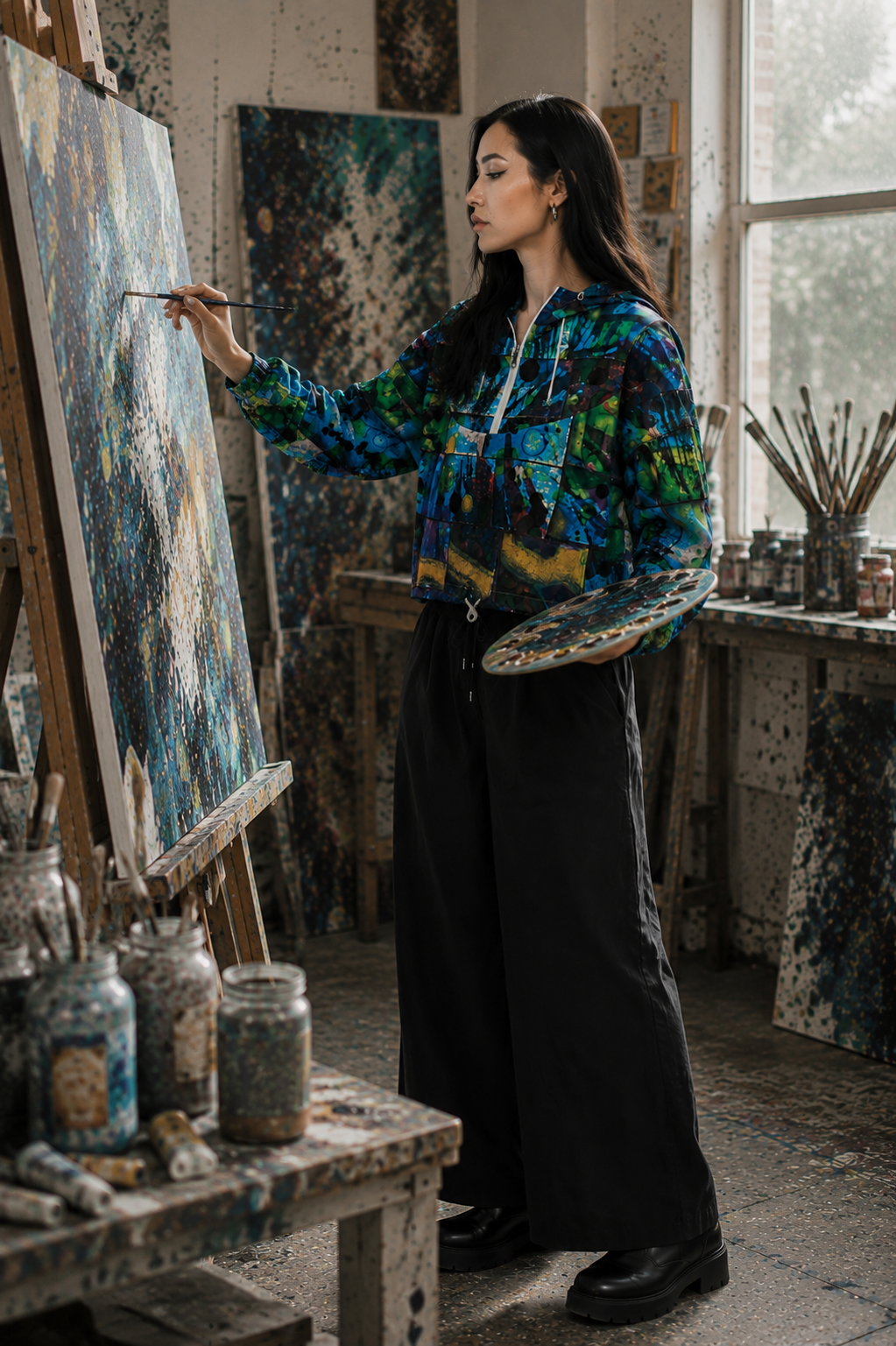 Women's designer windbreaker - Bukhara