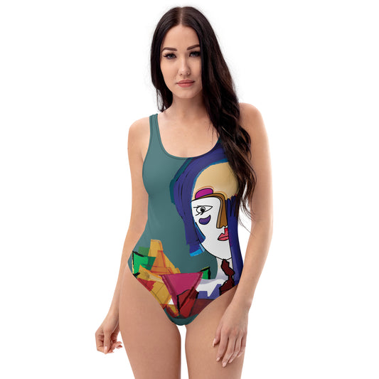 Maillot de Bain - la dame au gant bleu - Artyoti 