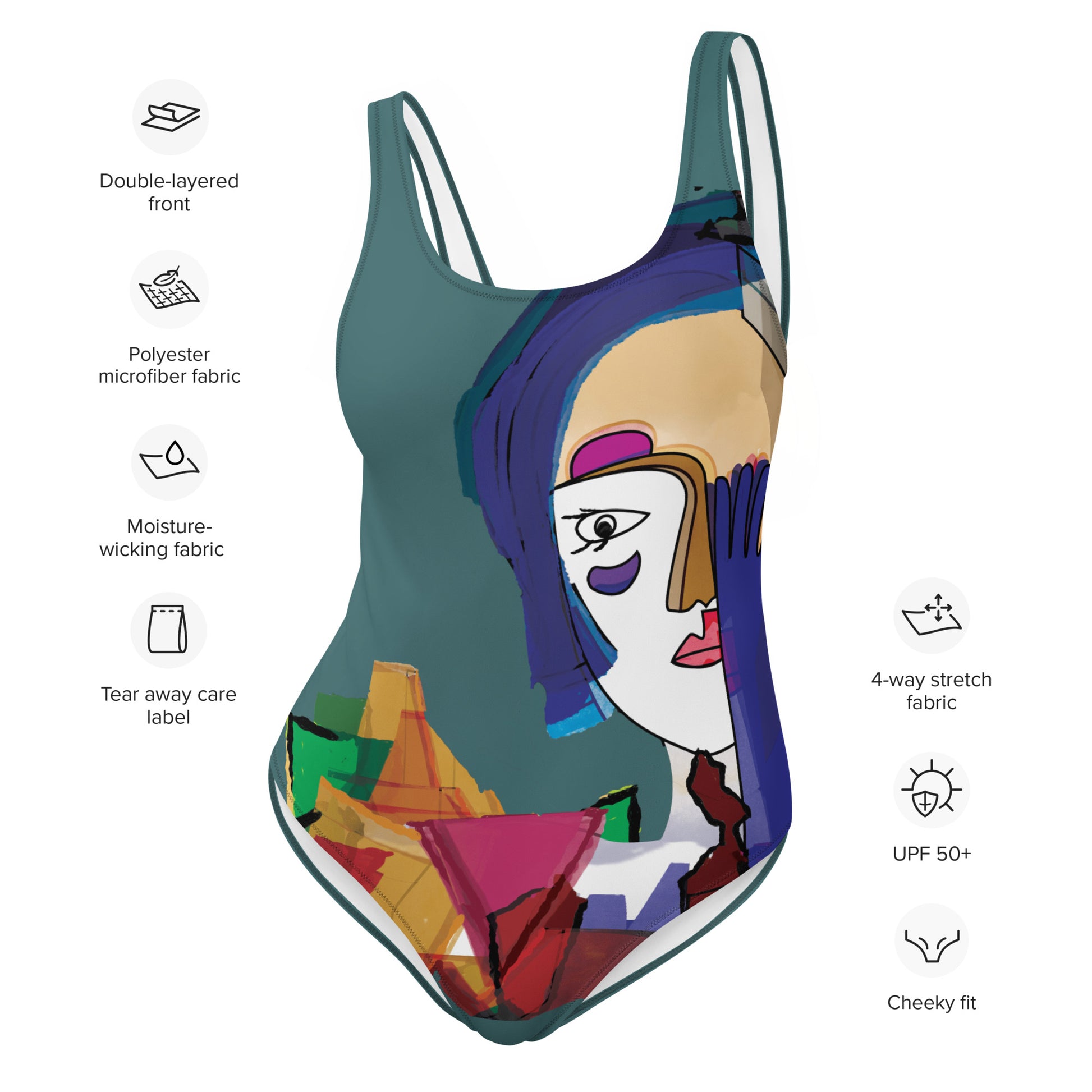 Maillot de Bain - la dame au gant bleu - Artyoti 