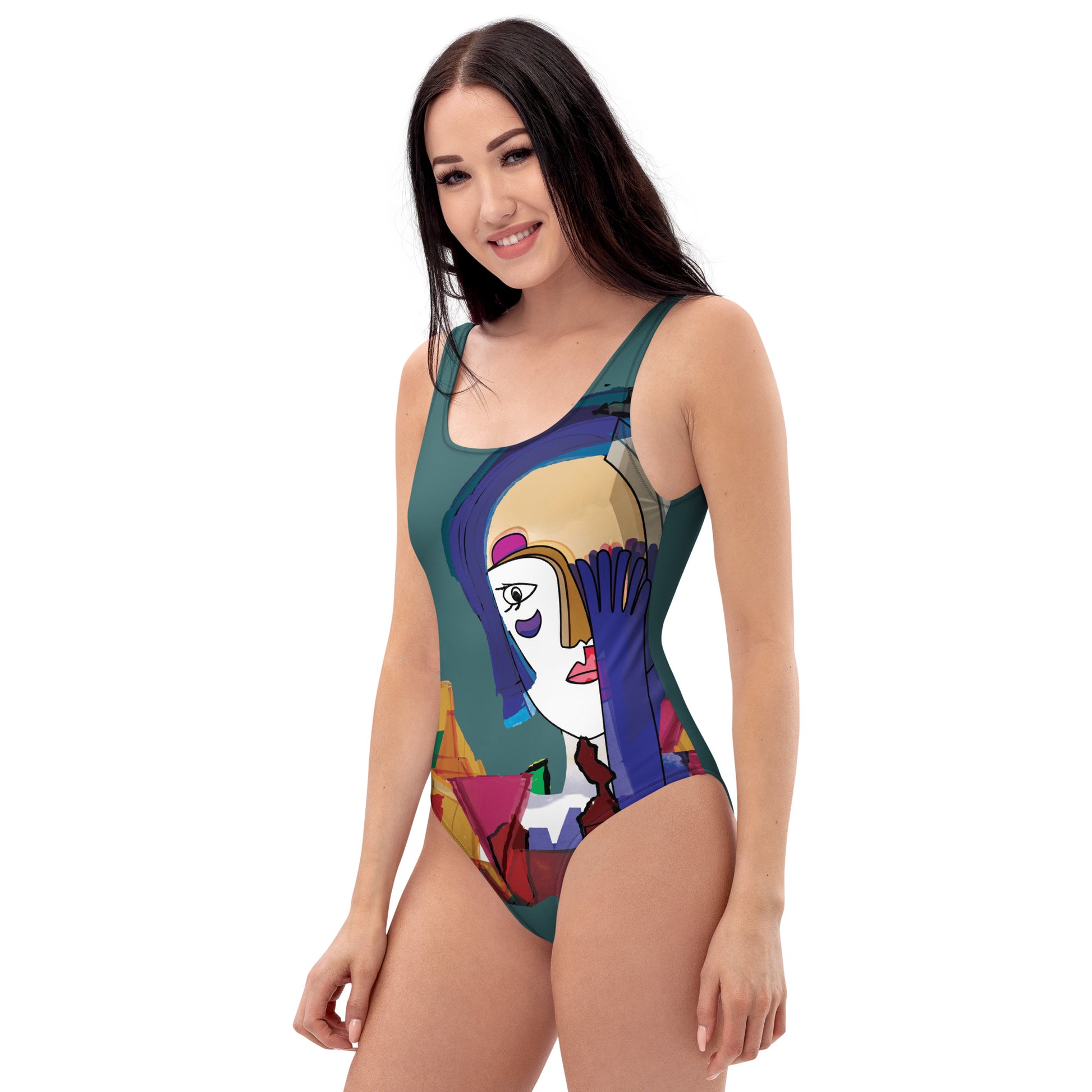 Maillot de Bain - la dame au gant bleu - Artyoti 