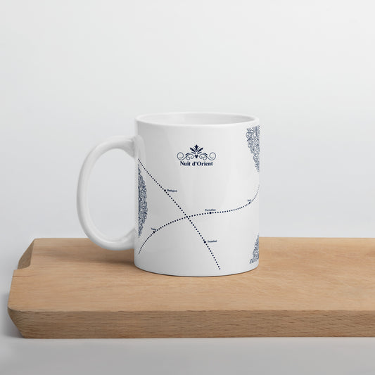 Mug Blanc Brillant - Nuit d'Orient - Artyoti 