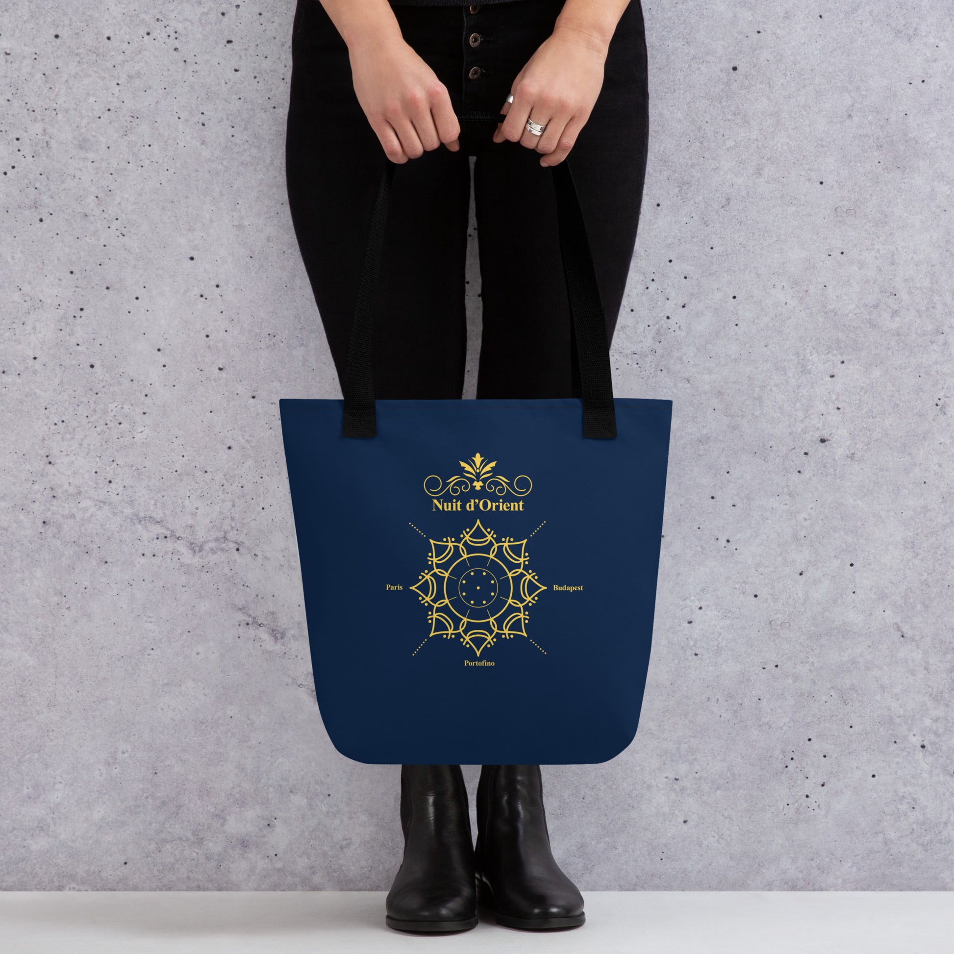 Sac fourre-tout rosace Bleu et or - Nuit d'Orient - Artyoti 