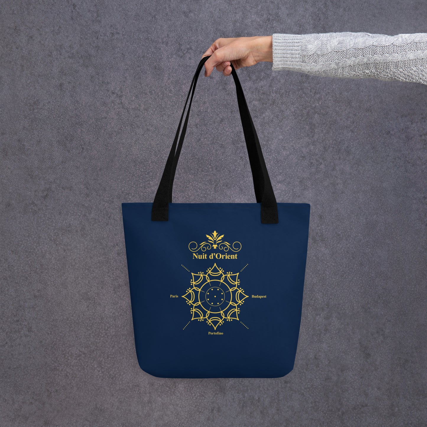 Sac fourre-tout rosace Bleu et or - Nuit d'Orient - Artyoti 