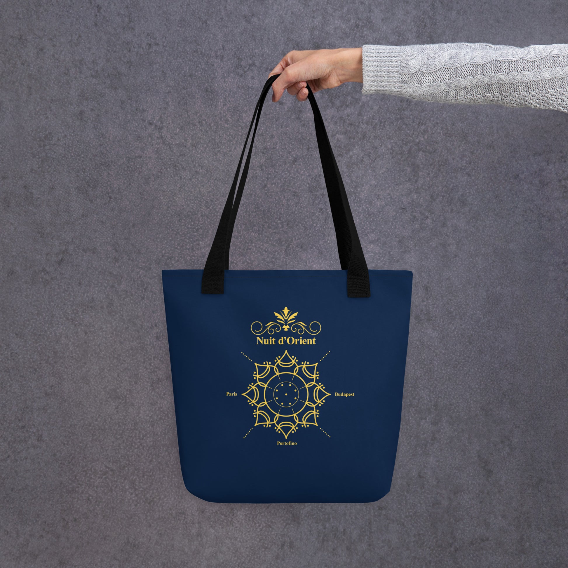 Sac fourre-tout rosace Bleu et or - Nuit d'Orient - Artyoti 