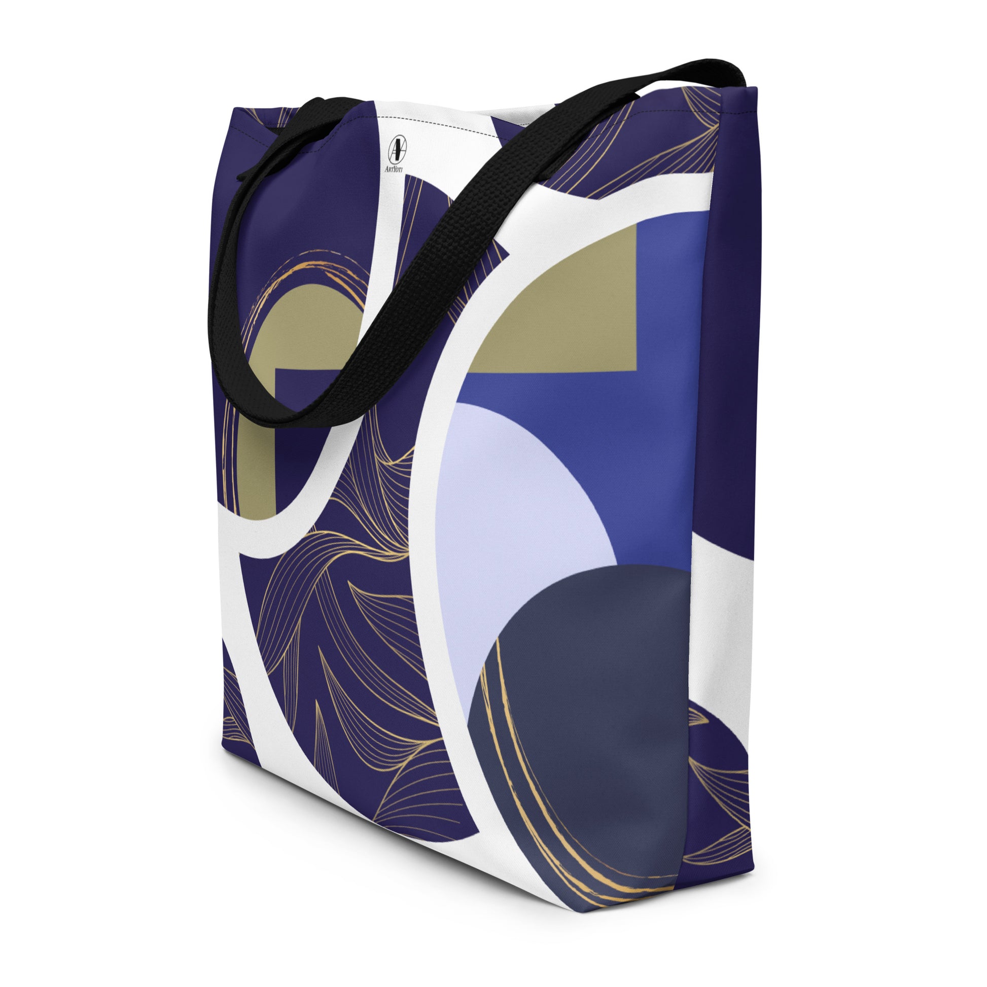 Tote bag avec poche intérieure - Sonate Indigo - Artyoti 
