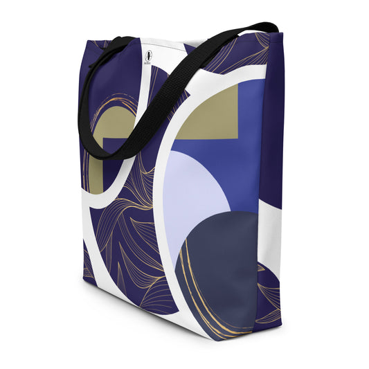 Tote bag avec poche intérieure - Sonate Indigo - Artyoti 