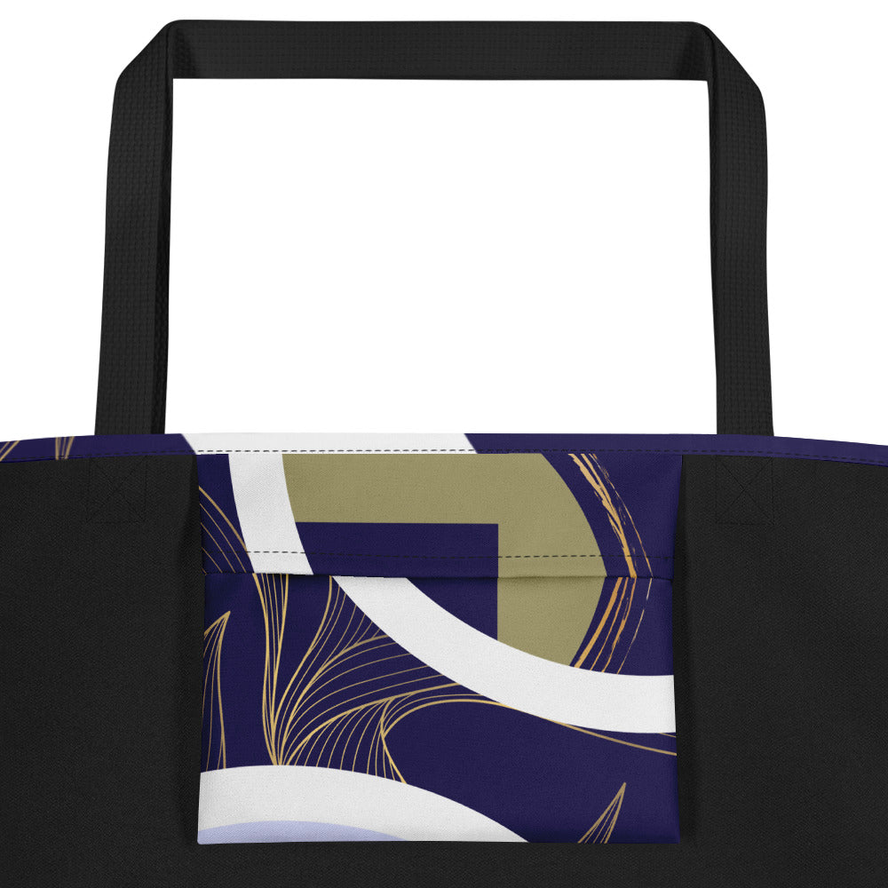 Tote bag avec poche intérieure - Sonate Indigo - Artyoti 