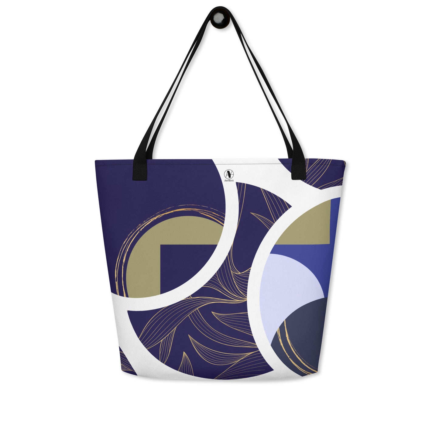 Tote bag avec poche intérieure - Sonate Indigo - Artyoti 