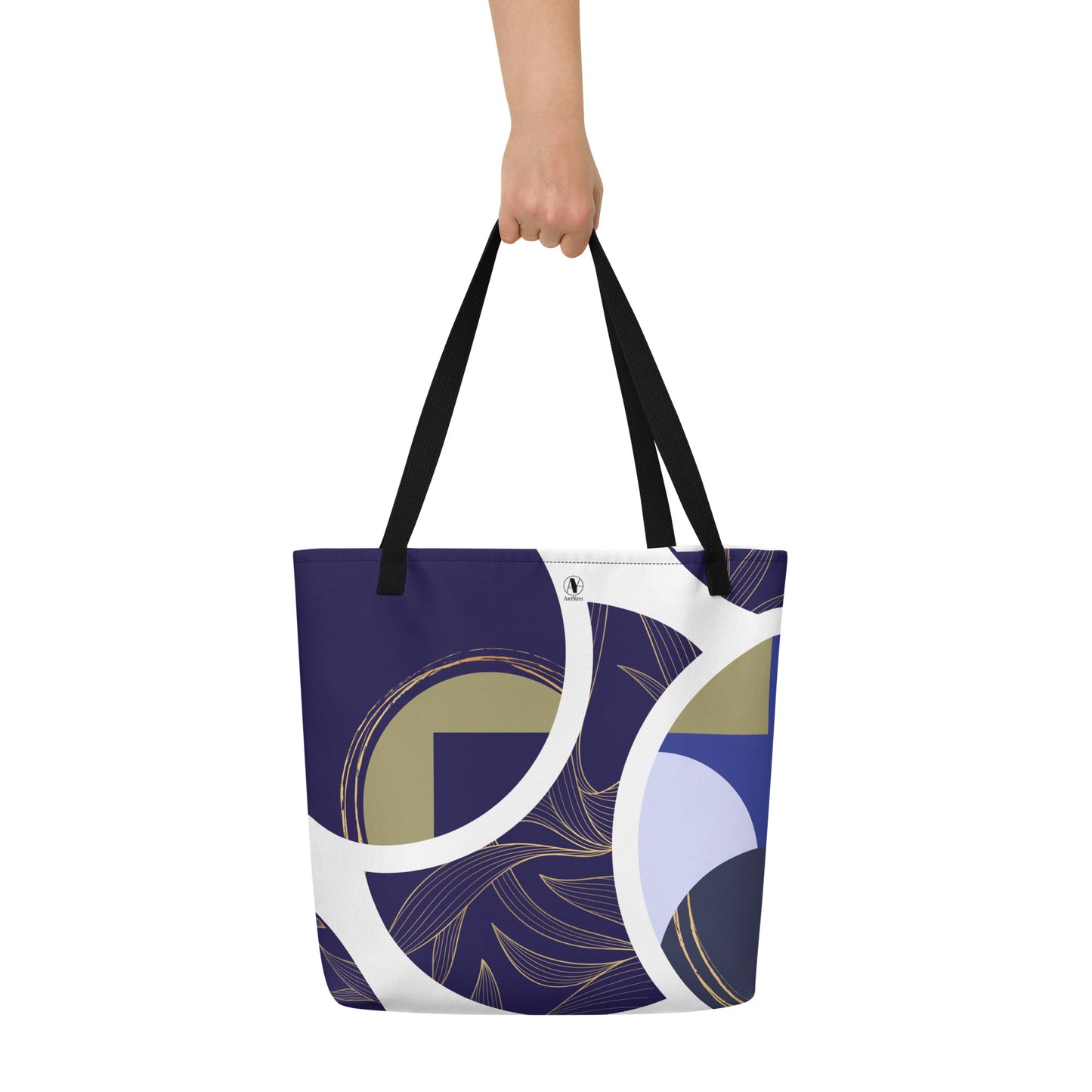 Tote bag avec poche intérieure - Sonate Indigo - Artyoti 