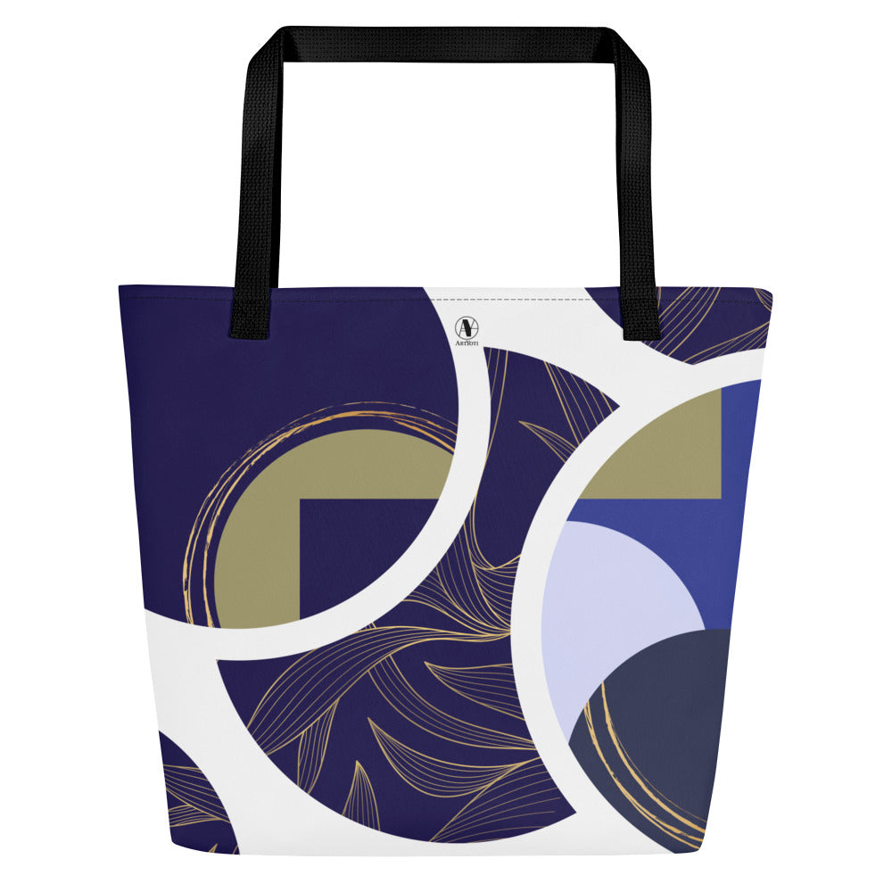 Tote bag avec poche intérieure - Sonate Indigo - Artyoti 