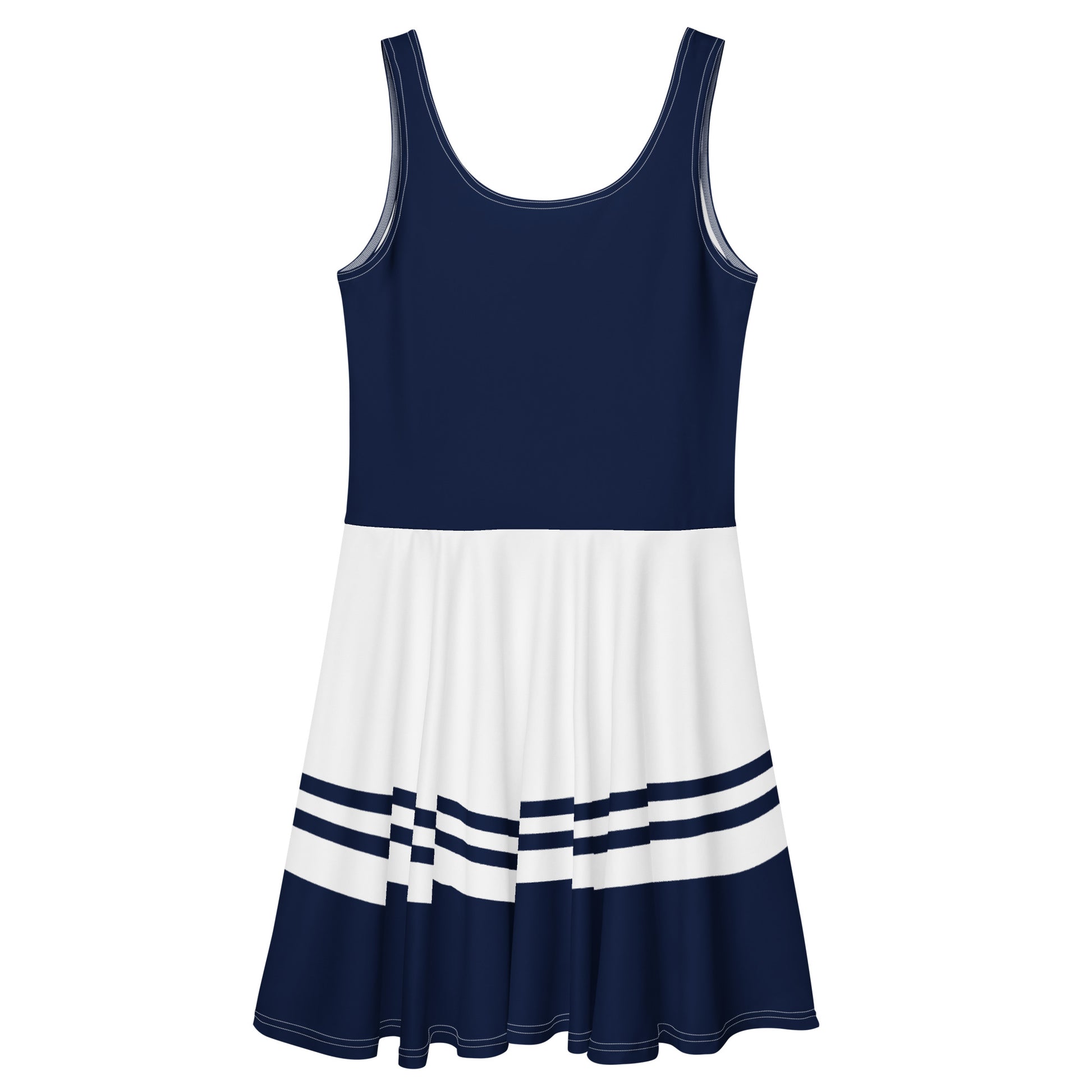 Artyoti | Chic Blue and White Tennis Skater Dress - Seaside Artyoti | Chic Blue and White Tennis Skater Dress - Seaside