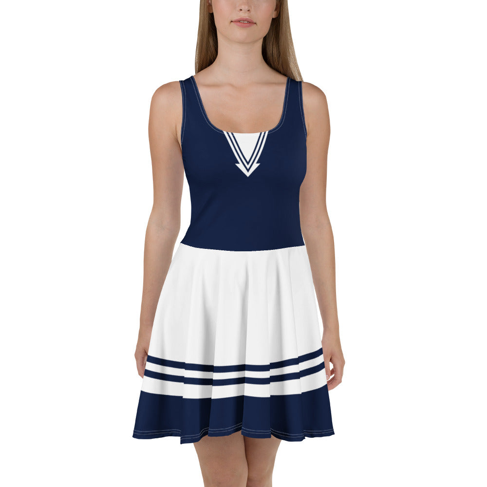 Artyoti | Chic Blue and White Tennis Skater Dress - Seaside Artyoti | Chic Blue and White Tennis Skater Dress - Seaside