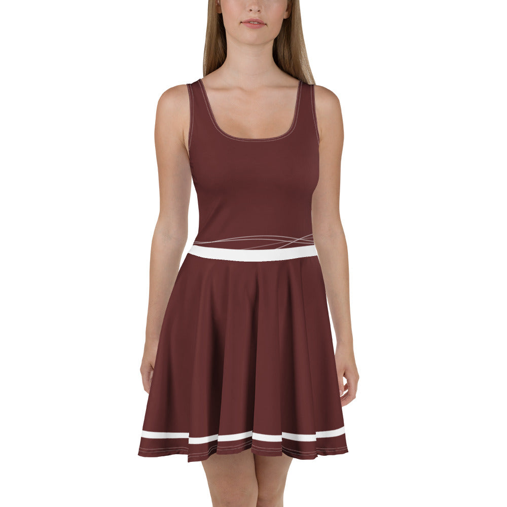 burgundy tennis dress TALA DayFlex active tennis dress in wine - BURGUNDY