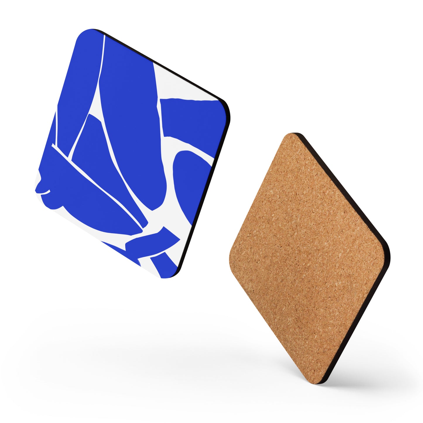 Sous-verres en liège - Nu bleu