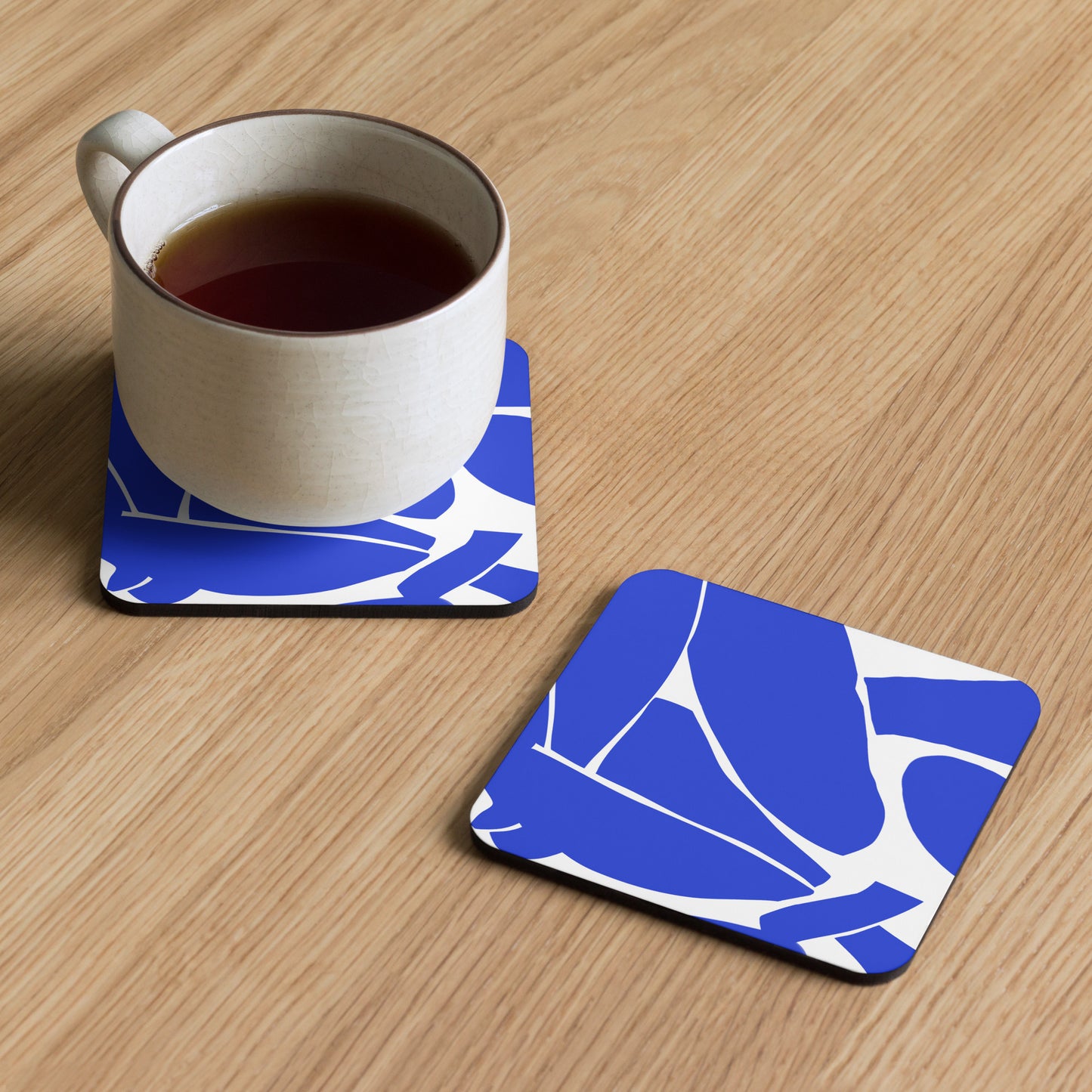 Sous-verres en liège - Nu bleu