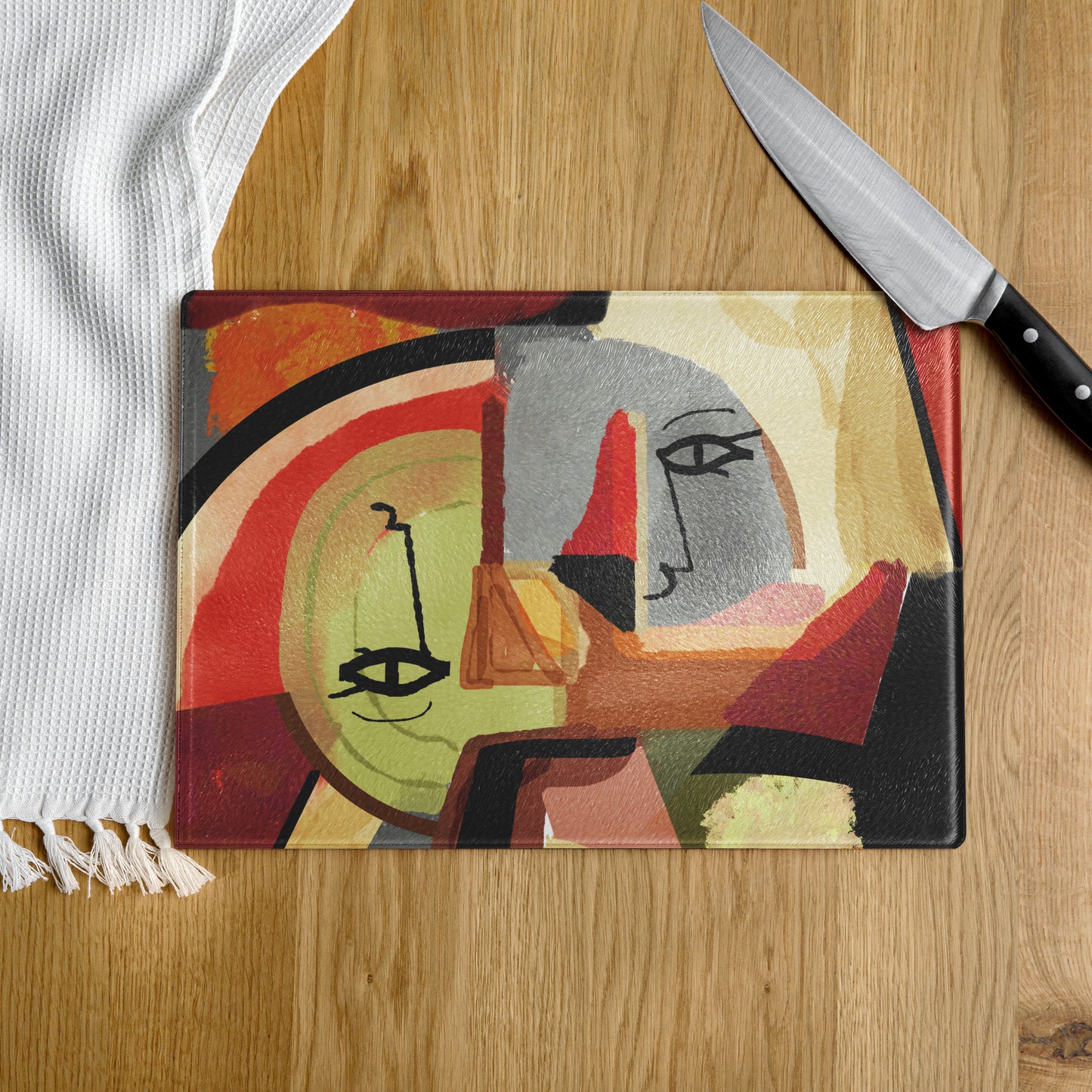 Glass Cutting Board - Autumn Whisper