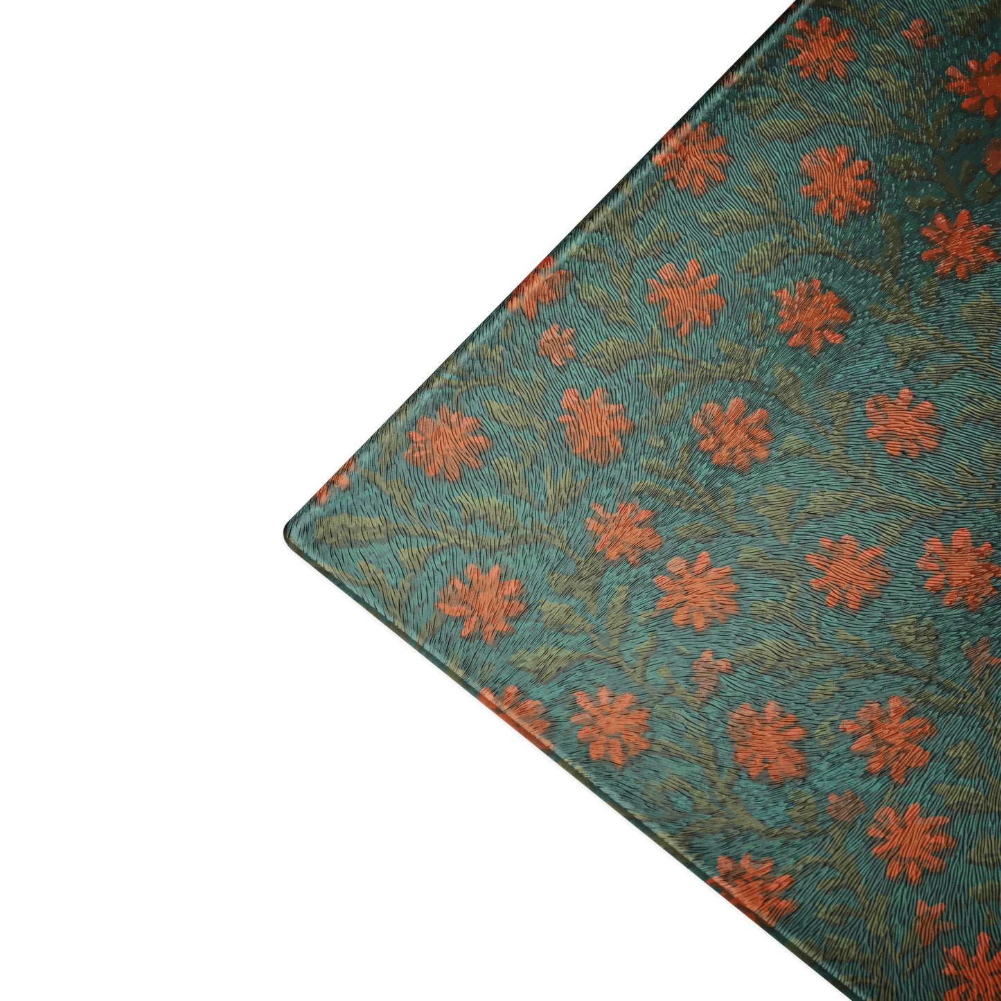 Glass Cutting Board - Celadon Garden