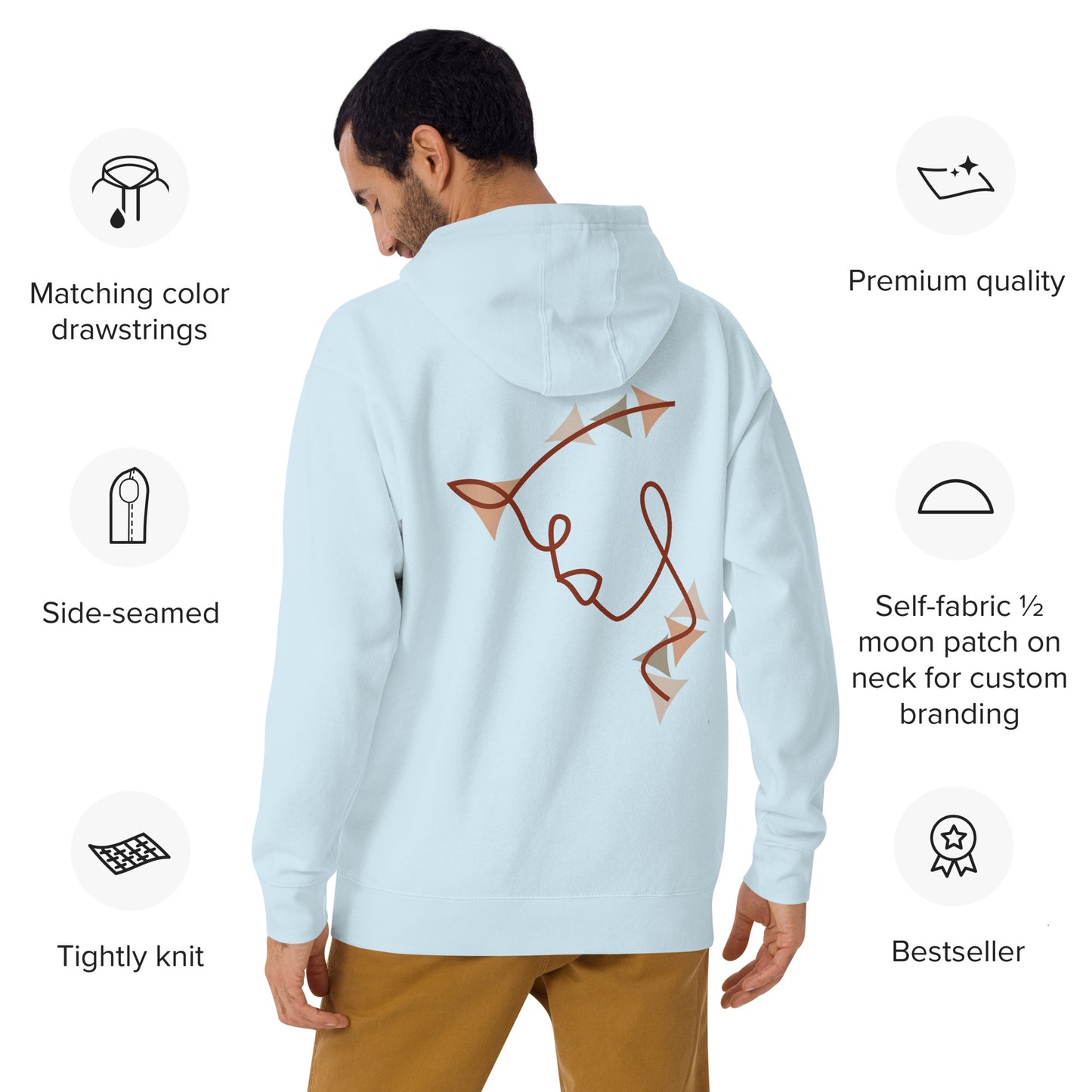 Sweat à Capuche Unisexe - Intuition désertique