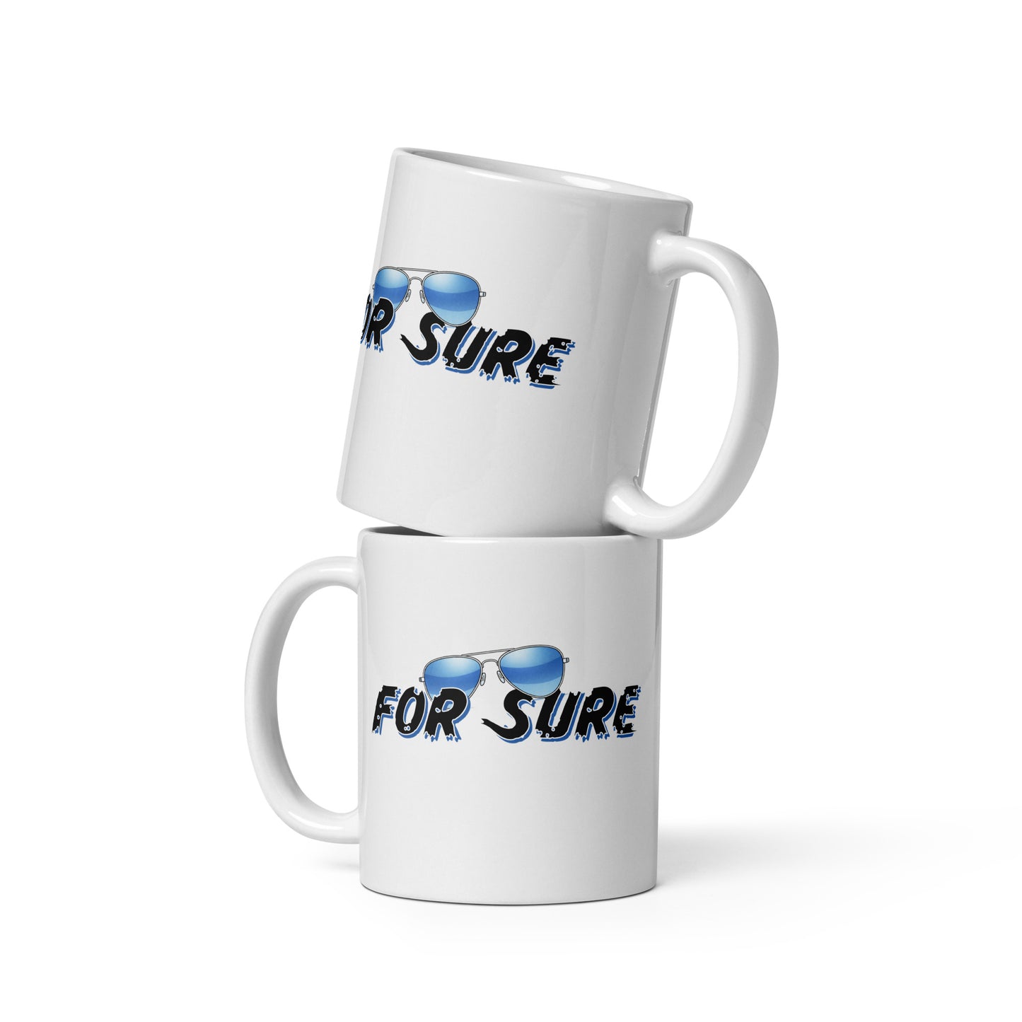 Mug Blanc Brillant - For sure